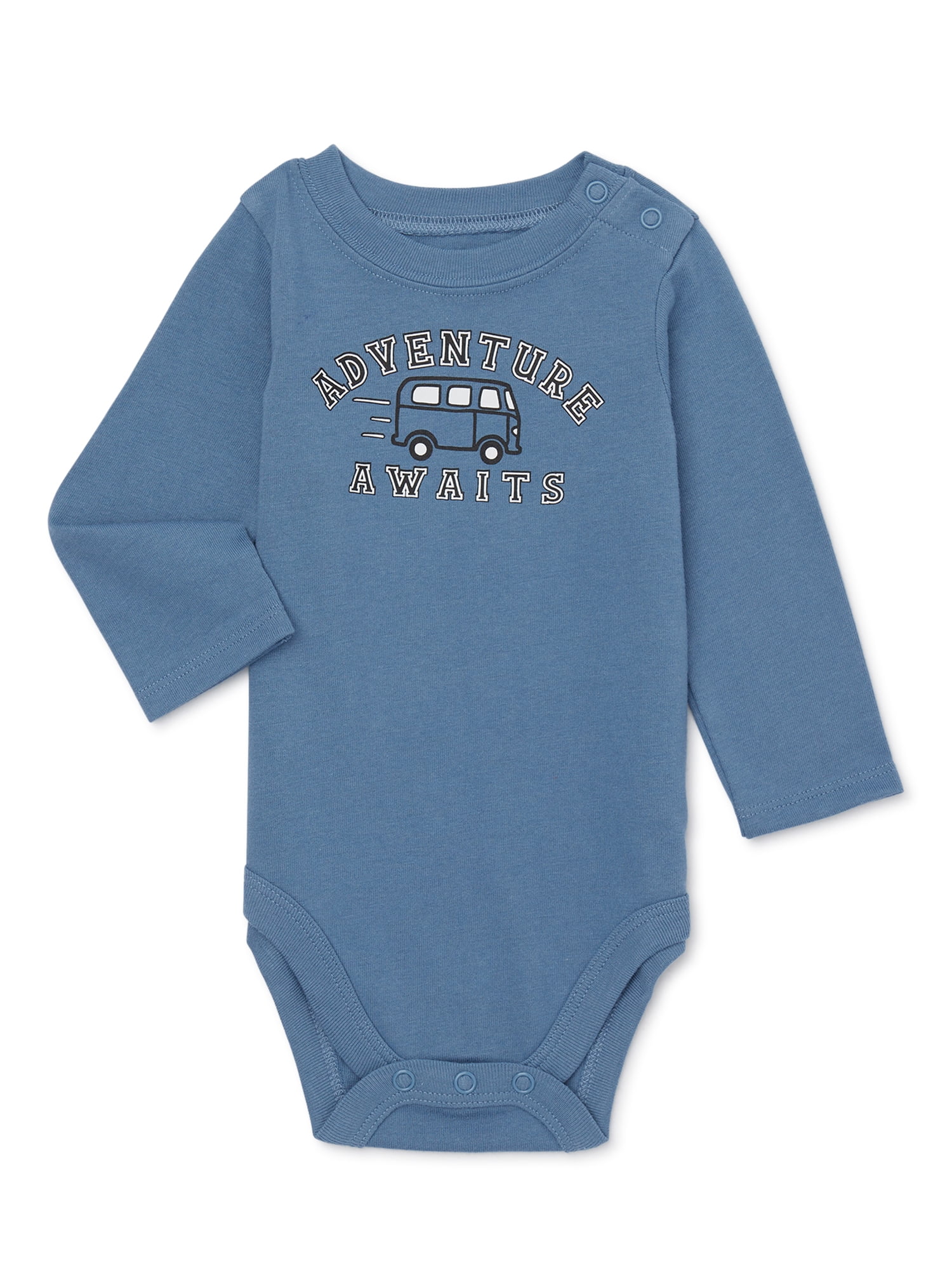 Garanimals Baby Boy Long Sleeve Graphic Bodysuit, Sizes 024 Months