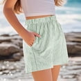 thumbnail image 4 of fatyb Boys Girls Plaid Shorts Elastic Waist Summer Lounge Shorts Pull on Kids Wide Leg Casual Shorts, 4 of 7