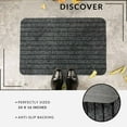 thumbnail image 3 of Evideco Gray Chloe Polypropylene Door Mat 24x16 Inches - Weather Resistant - Outdoor - Front Door Mat for Entryway, Porch, Patio, 3 of 6