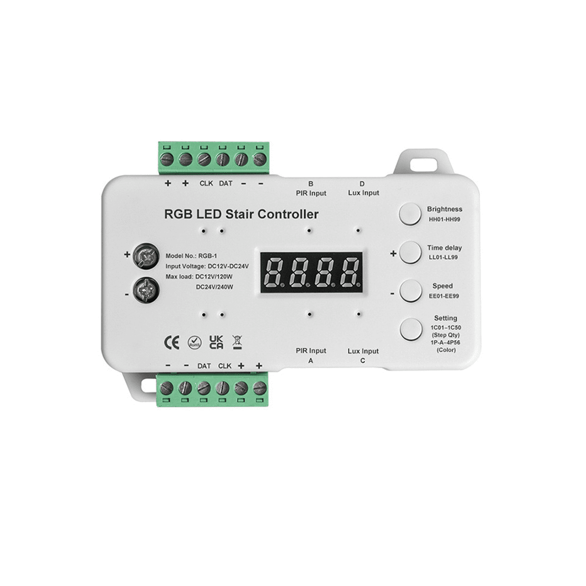 Light Sensor Human Body Sensor Stair Light Controller Rgb Colorful Step