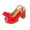 Red_005, variant on Domuza Wedge Sandals for Women Summer Dressy Open Toe Ankle Strap Slingback Chunky Block High Heeled Platform Sandal 2026 Summer Dress Pump Shoes White 7.5(EU-39)