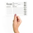 thumbnail image 2 of Inkdotpot 4x6 Inch Recipe Cards (Set of 50) , Thick Double Sided Premium Card Stock- Modern Style White Recipe Notecards for Weddings- Bridal- Baby Shower - Spices Theme, 2 of 6