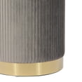 thumbnail image 6 of TOV Furniture Zoe Grey Upholstered Velvet Storage Ottoman With Gold Base, 6 of 6