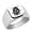 Silver, variant on Ladybug Stainless Steel Signet Ring