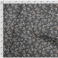 thumbnail image 4 of Soimoi Bird Printed, Japan Crepe SatinFabric, by The Yard 54 Inch Wide, Decorative Sewing Fabric for Dresses Kimonos Gowns, Gray, 4 of 5