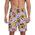 thumbnail image 2 of Picia Cartoon Avocados Pajama Shorts for Men, Men's Pajama Bottoms, Sleepwear,Short Pajama Pants-XX-Large, 2 of 9