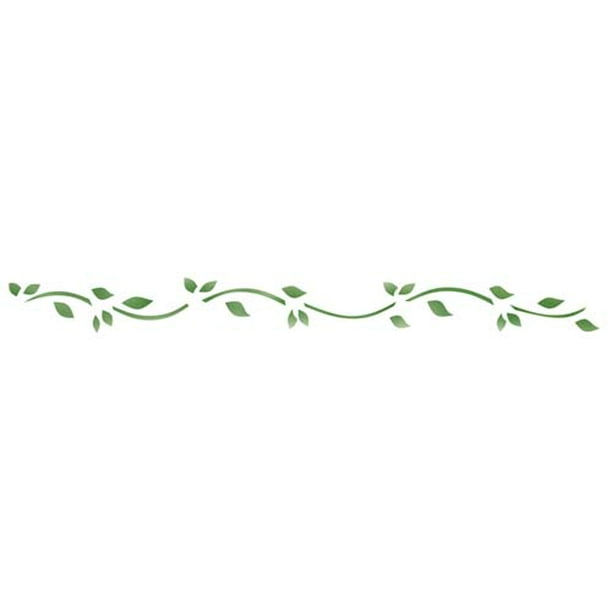 Tiny Leaf Wall Stencil Border 091 by Designer Stencils