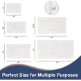 thumbnail image 2 of Soft Plush Microfiber Bathroom Rugs, Absorbent Bath Rugs Non Skid Machine Wash Dry Bath Mats for Tub,Shower and Bath Room Floor Mats (17x24inches, White), 2 of 6