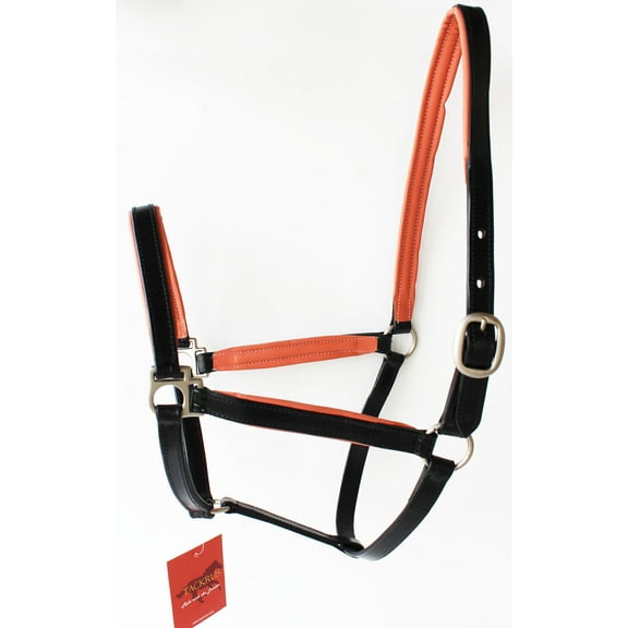 Horse English Padded Leather PONY Western Show Halter Salmon 803209SMP