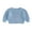 Sky Blue, variant on Gzhioc Kids Baby Girl Fall Winter Sweater 0 3 6 9 12 18 24 Months 2T 3T 4T 5T Stylish Solid Crew Neck Long Sleeve Knitted Tops