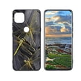 thumbnail image 1 of Black-Dragonfly Phone Case, Degined for Motorola G 5G Case Men Women, Flexible Silicone Shockproof Case for Motorola G 5G, 1 of 1