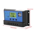 thumbnail image 1 of Pantalla Lcd Gestión De Carga PWM De 3 Etapas Completa Controlador De Carga Solar Parámetros De Carga Y Descarga Regulador USB Dual Ajustable, 1 of 7