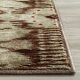 thumbnail image 4 of SAFAVIEH Infinity Axel Geometric Polyester Area Rug, Green/Brown, 5'1" x 7'6", 4 of 8