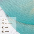 thumbnail image 3 of Trivets for Hot Dishes 15 Inches Hot Pads 3 Pcs Heat Resistant Mats for Countertop Polyester Cord Braiding Durable and Absorbent，Applicable to Kitchen Decor Rainbow-colored and Shining, 3 of 6