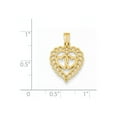thumbnail image 3 of 14k Puffed Heart Charm, 3 of 3