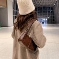 thumbnail image 5 of Moontgen Women Crossbody Sling Bag Studded Decor Casual Tote Dating Purse (Coffee ), 5 of 9