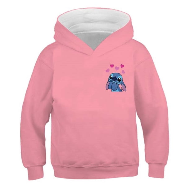 Sudaderas de punto para niños de 2 a 16 años, sudaderas informales de algodón con dibujos animados para niñas, sudaderas con capucha de la serie Disney para niños y niñas, Tops de 130cm Gao Jinjia LED