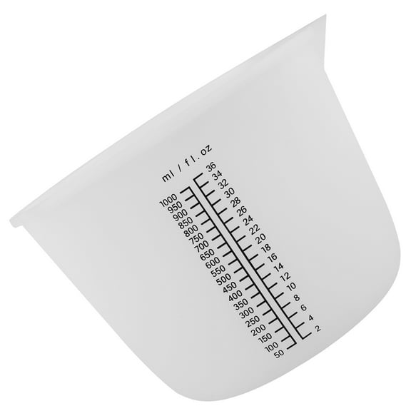 WHAMVOX Large Silicone Measuring Cup For Resin Diy Crafts Measure Cups Measurement Cup Oil Measuring Cup Silicone Handmade Cup Mesururing Cup