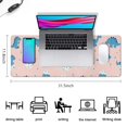 thumbnail image 5 of Long Mouse Pads for Desk,Pink Cartoon Dinosaurs Eggs Pattern Desk Mats on Top Of Desks, Desk Mouse Pad Extra Large with 3mm Non-Slip Base and Stitched Edge for Gaming,Office,Work,Home 31.5"x11.8", 5 of 6