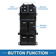 thumbnail image 3 of Interruptor de ventana eléctrica Unique Bargains No.35750TP5H21 para el lado del conductor delantero izquierdo del Honda Accord 2008-2012 Negro, 3 of 7
