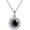 Black, variant on 0.8 Carat Moissanite Pendant Necklace Women's Diamond Necklace 18K White Gold Lab Diamond Pendants for Necklaces for Women Moissanite Necklace for Wife Lab Diamond Necklace