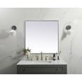 thumbnail image 6 of Metal Frame Square Mirror 30 inch in Brass, 6 of 7