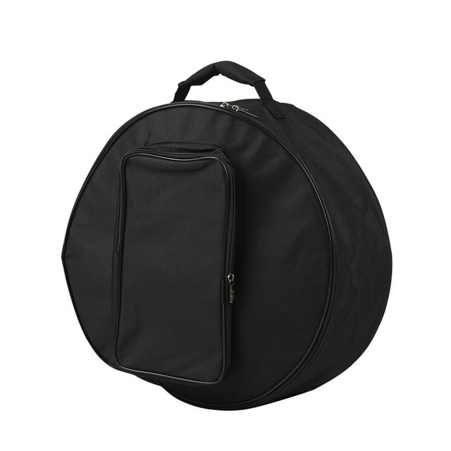 Black Snare Drum Backpack with Shoulder Strap, Outside Pockets for Drum Sticks, Music Book Protecting Your Snare Drum While in Transit and Keeping It Away From Dust