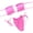 a-125Pink28, variant on Womens Strapless Tube Neck Solid Color Ruffle Hollow Two Piece Bikini Set Frill Bandeau Bikini Top Side Tie Micro Bikini Bottom Summer Swimwear For Tropical Beach Classic Swimwear M