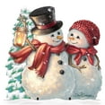 thumbnail image 5 of Snow Much in Love Christmas Free Standing Garden Decor Outdoor Decor by D. Gelsinger | Christmas Santa Snowman Decor - 8461011F-1708, 5 of 11