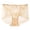 1Beige, variant on Xijirk Women Mid High Floral Lace Brief Panties Scalloped Waist & Thigh Outlines Full Sheer Mesh Body Soft Elastic Weave for Daily Inner Outfit Wear,6,M