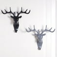 thumbnail image 5 of Rack deer head wall decor hook hanger holder home animal plastic key stags room, 5 of 7