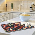 thumbnail image 6 of Yayeee Dish Drying Mat for Kitchen Counter 16"x18" Microfiber Absorbent Pad, Red Floral, 6 of 7