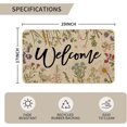 thumbnail image 3 of Wild Flowers Welcome Spring Doormat, Seasonal Summer Home Decor Low-Profile Switch Rug Door Mat Floor Mat for Indoor Outdoor 17x29 Inch, 3 of 6