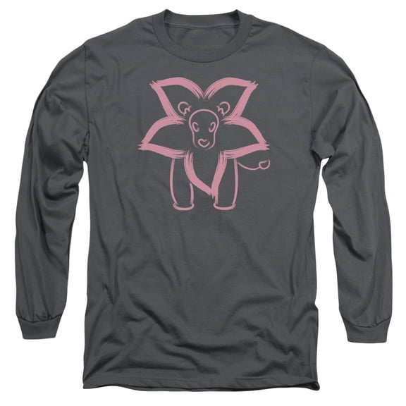 Steven Universe Lion Long Sleeve Adult 18/1 T-Shirt Charcoal