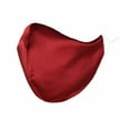 thumbnail image 3 of DALIX Exclusive Charmeuse Satin 3 Layer Face Mask in Red - S-M, 3 of 5