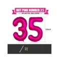 thumbnail image 2 of 2Pcs Giant Hot Pink Number Foil Balloon 32Inch Birthday Balloon, Birthday Decorations for Christmas New Year Wedding Birthday Party Supplies, 2 of 3
