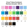 thumbnail image 2 of Cartulina Cricut Value Rainbow Sampler, 125 hojas, 2 of 7