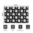 thumbnail image 5 of Black Halloween Ghosts and Skulls Door Rugs,Washable Non Slip Door Mats Indoor,Decorative Door Mats,Entry Mat Indoor for Entrance,Bedroom,Kitchen,Bathroom,16"x24", 5 of 6