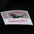 thumbnail image 3 of Women's Mitchell & Ness  Black Philadelphia Eagles Throwback Cropped Long Sleeve Rugby Polo, 3 of 5