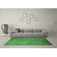 thumbnail image 3 of Ahgly Company Indoor Square Oriental Emerald Green Industrial Area Rugs, 5' Square, 3 of 4