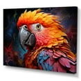 thumbnail image 2 of Designart "Vibrant Paradox Of Yellow And Orange Parrots" Parrot Wall Decor, 2 of 7