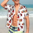 thumbnail image 7 of Pofeuu Cute Cat And Christmas Gift Print Hawaiian Shirt for Men Sleeves Casual Button Down Summer Beach Dress Shirts T-Shirts,X-Large, 7 of 7