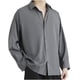 thumbnail image 3 of pstuiky camisas de manga larga para hombre, Camisa holgada de seda helada para hombre, chaqueta de manga larga para hombre, camisa informal para hombre. Tops de hombre xxxxl, 3 of 3