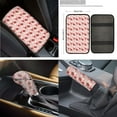 thumbnail image 6 of XYZCANDO Cute Strawberry Car Cushion Cover Steering Wheel Cover Armrest Cover Keychain Lipstick Cover Handbrake Cover Fender Cover Trash Can Seat Belt Cover More Comfortable Driving, 6 of 7