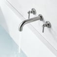 thumbnail image 5 of SUMERAIN Wall Mount Tub Faucet 3 Hole,High Flow Bathtub Filler Faucet, Brushed Nickel, 5 of 7