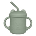 thumbnail image 1 of Vaso de entrenamiento de silicona y pajita para niños pequeños, 8 meses, 1 of 5