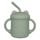 thumbnail image 1 of Vaso de entrenamiento de silicona y pajita para niños pequeños, 8 meses, 1 of 5