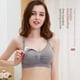 thumbnail image 3 of Sujetador de lactancia para mujeres embarazadas con abertura frontal y sin hebillas, de talla grande, ajustable, fruncido, fino, para posparto, 3 of 4