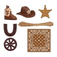 thumbnail image 2 of Adorno para tarta de vaquero, decoración para fiesta con temática del , suministros para fiestas, palillos para tartas, insertos para tartas, ado, 2 of 9
