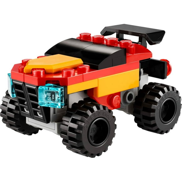 LEGO Creator 3 in 1 Mini Convertible Monster Truck Toy - Transforms from Monster Truck to Race Car to Airplane - 30691